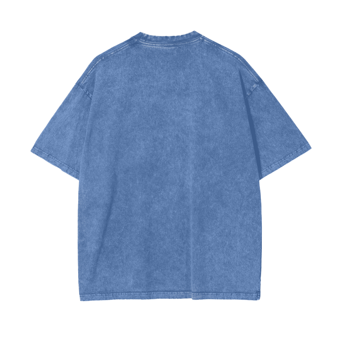 Snoop Blue Acid Wash Oversize T-Shirt