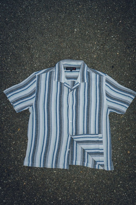 Men's Textured Striped Shirt