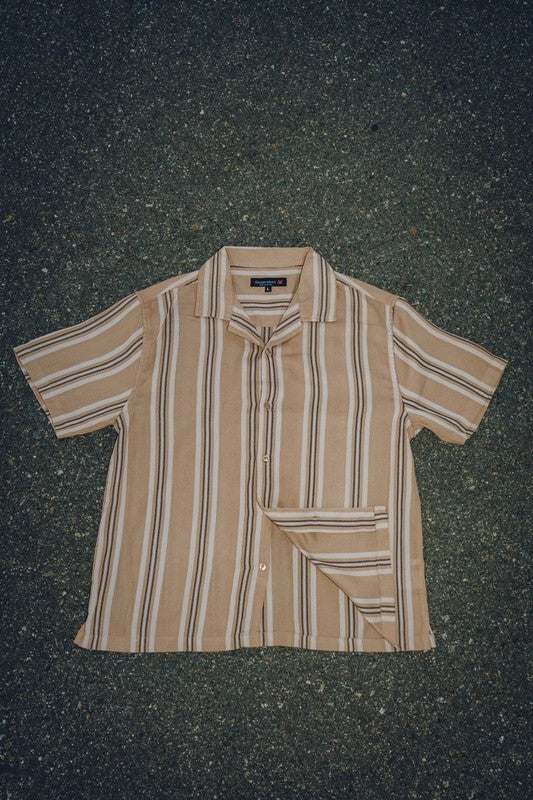 Men's Textured Striped Shirt