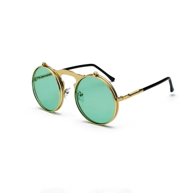 Vintage Steampunk Flip Sunglasses