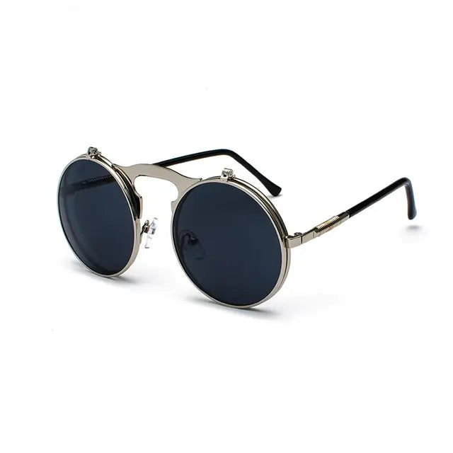 Vintage Steampunk Flip Sunglasses